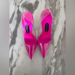 FANCY STILETTO 120, pink clear heels
